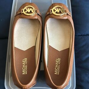 Michael Kors dark tan flats